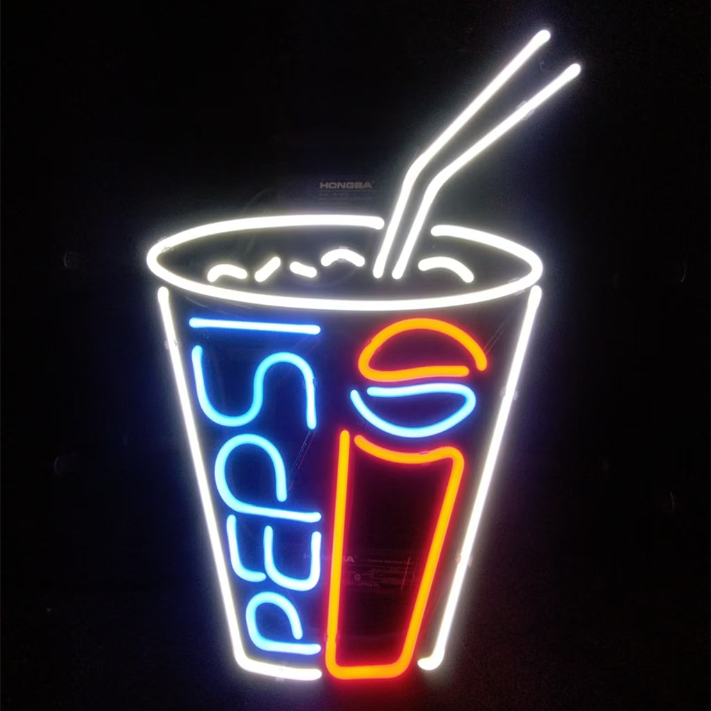 Pepsi Coke Cup Neon Signs Light - ME020-  DRIVEN - 2