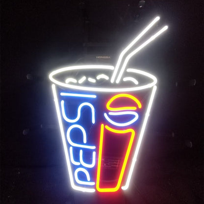 Pepsi Coke Cup Neon Signs Light - ME020-  DRIVEN - 1