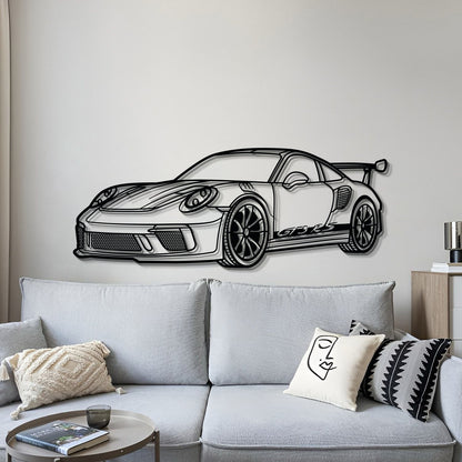 911 GT3 RS 992 Perspective Metal Car Wall Art - MT0460 - MT0460B69L-MT0460B80L-MT0460B99L-MT0460B115L-MT0460B140L-  DRIVEN - 4