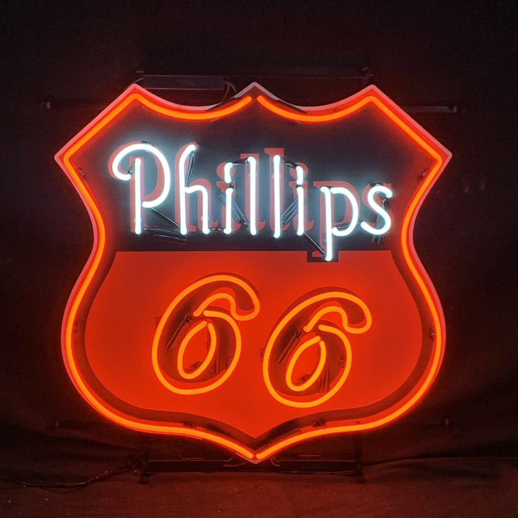 Phillips 66 Gasoline Neon Sign Light Glass - ME484-  DRIVEN - 3