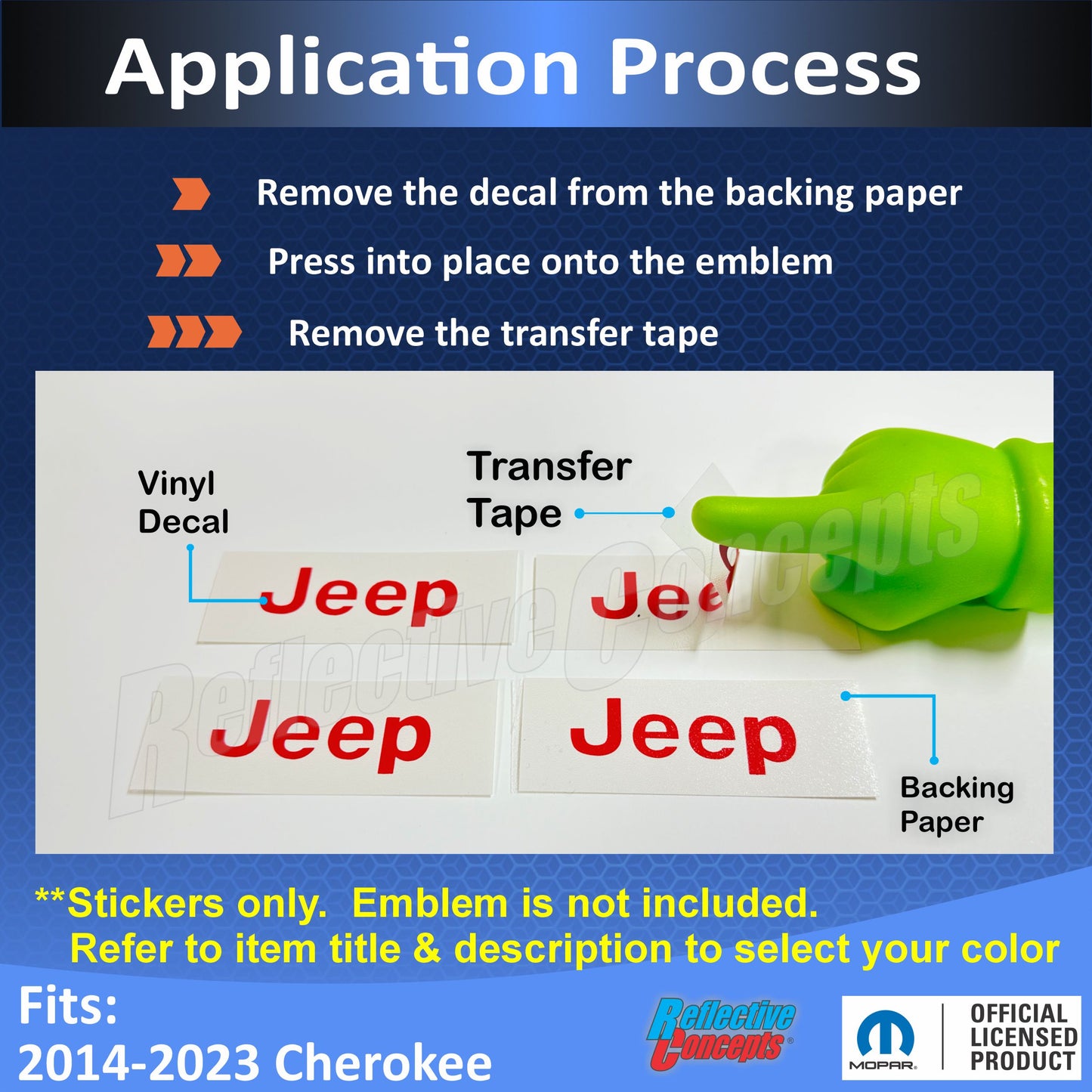 JEEP Center Cap Overlay Decals for 2014-2023 Cherokee - Jeep-CC:Cherokee-01-Jeep-CC:Cherokee-02-Jeep-CC:Cherokee-03-Jeep-CC:Cherokee-04-Jeep-CC:Cherokee-05-  DRIVEN - 2