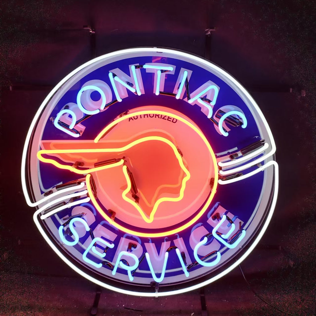 Pontiac Service Neon Signs - MA071-  DRIVEN - 1