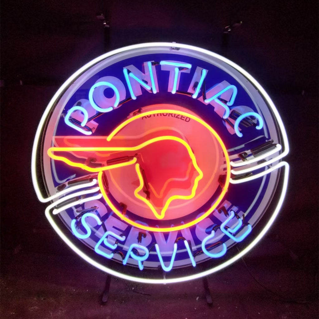 Pontiac Service Neon Signs - MA071-  DRIVEN - 2