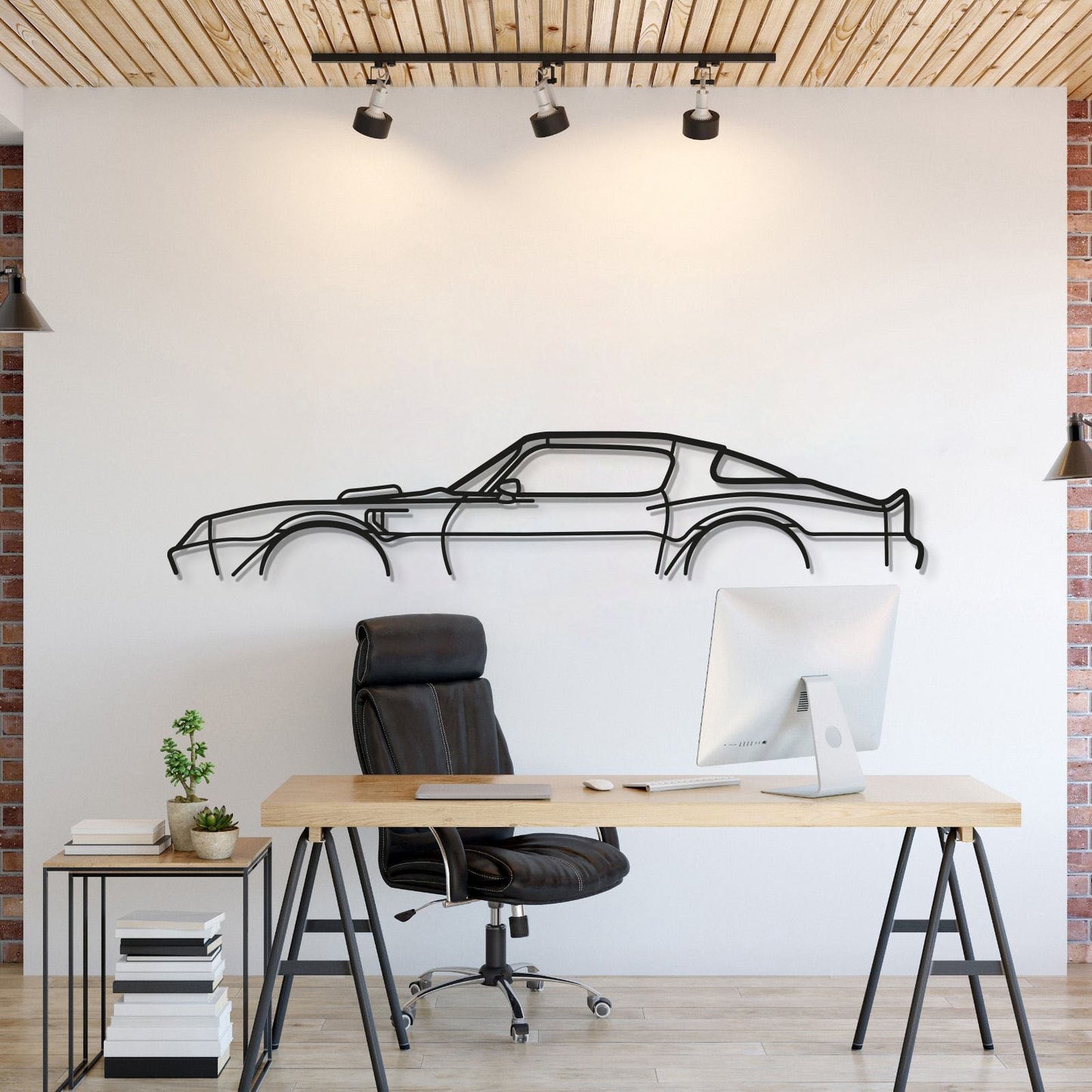 1977 Trans Am Classic Metal Car Wall Art - MT0177 - MT0177B49L-MT0177B69L-MT0177B80L-MT0177B99L-MT0177B120L-  DRIVEN - 1