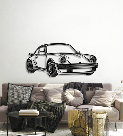 911 930 Perspective Metal Car Wall Art - MT0459 - MT0459B69L-MT0459B80L-MT0459B99L-MT0459B115L-MT0459B140L-  DRIVEN - 6