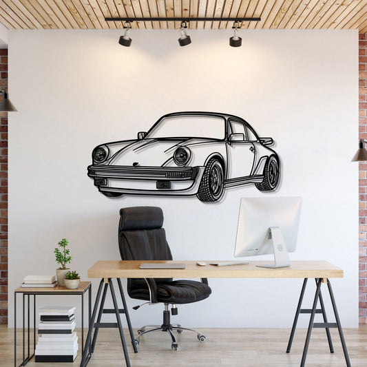 911 930 Perspective Metal Car Wall Art - MT0459 - MT0459B69L-MT0459B80L-MT0459B99L-MT0459B115L-MT0459B140L-  DRIVEN - 1