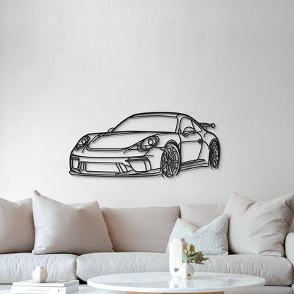 911 GT3 Model 991 Perspective Metal Car Wall Art  - MT0852 - MT0852B49L-MT0852B69L-MT0852B99L-MT0852B115L-MT0852B140L-  DRIVEN - 5