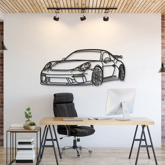 911 GT3 Model 991 Perspective Metal Car Wall Art  - MT0852 - MT0852B49L-MT0852B69L-MT0852B99L-MT0852B115L-MT0852B140L-  DRIVEN - 1