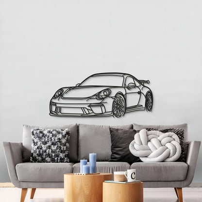 911 GT3 Model 991 Perspective Metal Car Wall Art  - MT0852 - MT0852B49L-MT0852B69L-MT0852B99L-MT0852B115L-MT0852B140L-  DRIVEN - 2