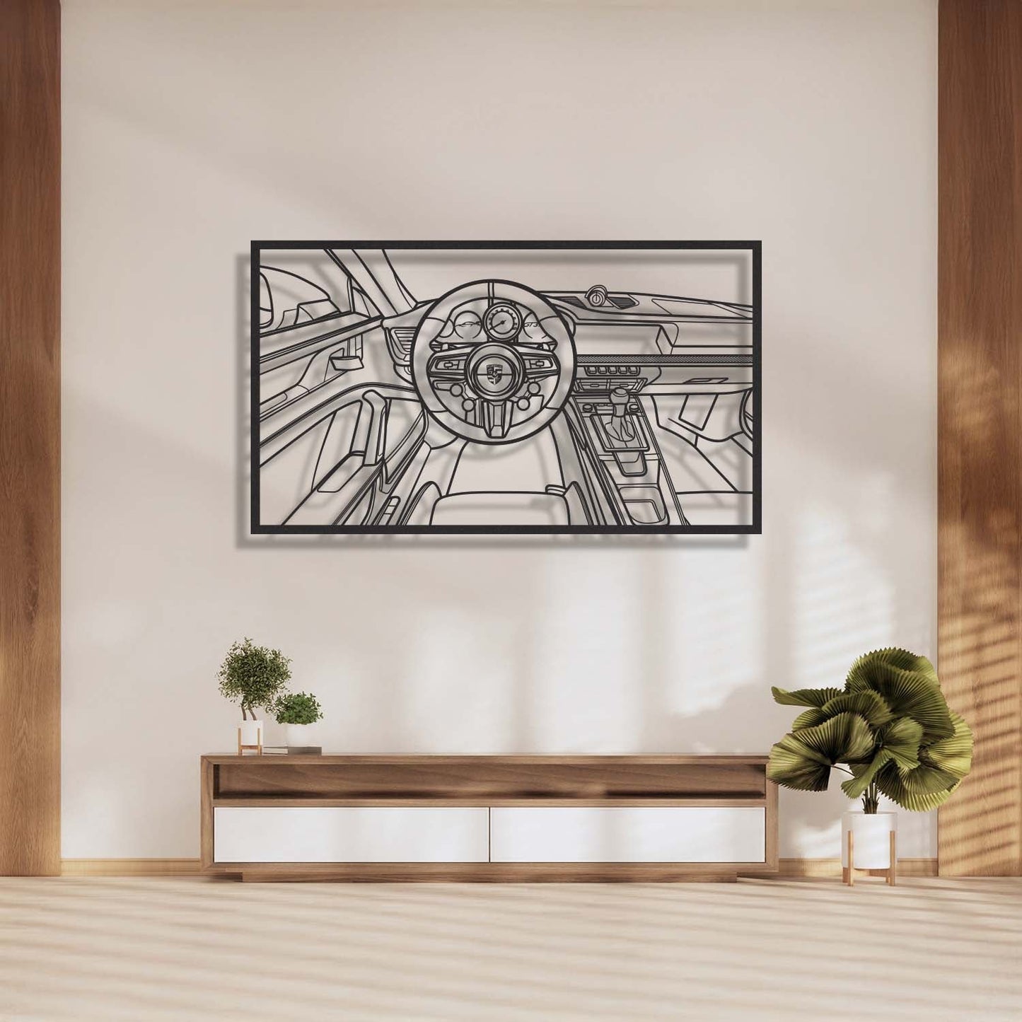 911 GT3 992 Driver's Cockpit Metal Frame Wall Art - MT1470 - MT1470B99-MT1470B115-MT1470B140-  DRIVEN - 1