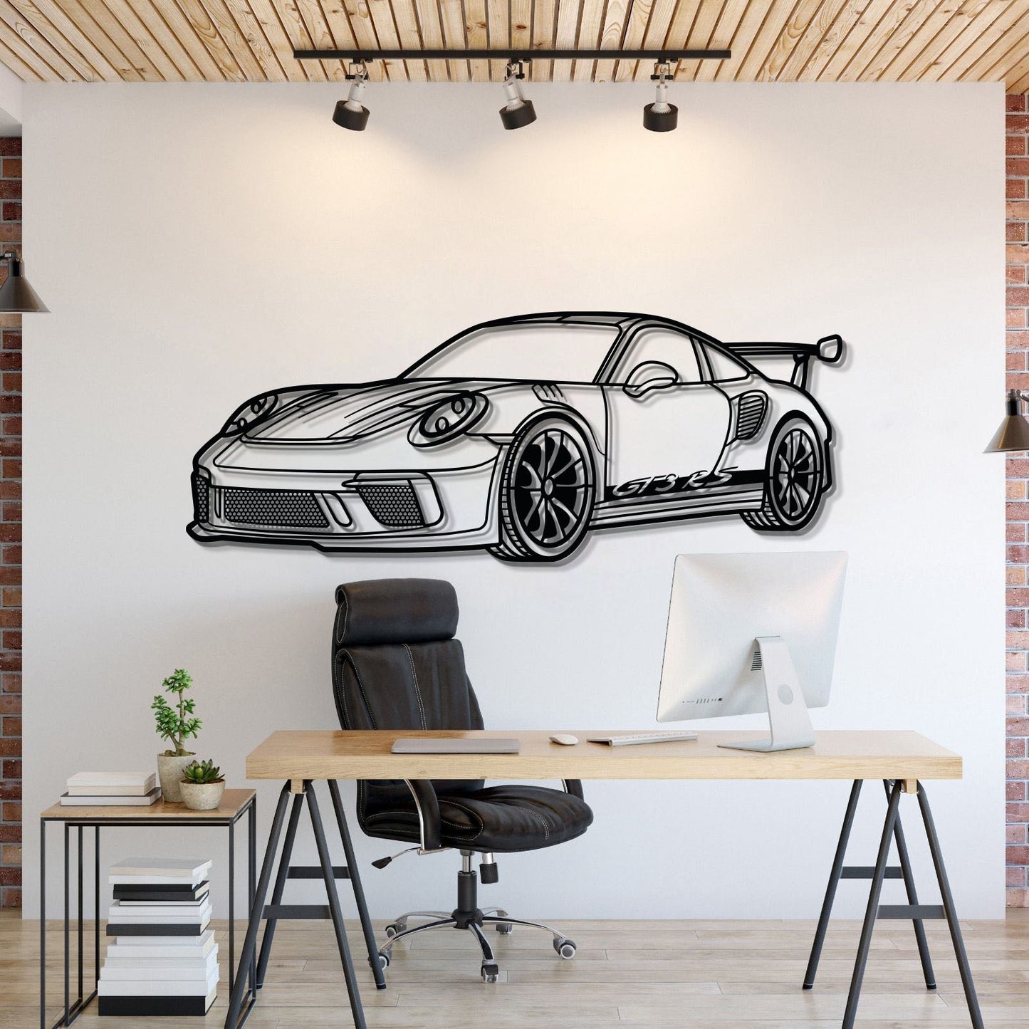 911 GT3 RS 992 Perspective Metal Car Wall Art - MT0460 - MT0460B69L-MT0460B80L-MT0460B99L-MT0460B115L-MT0460B140L-  DRIVEN - 1