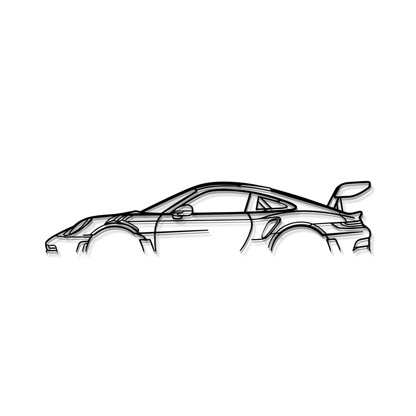911 GT3 RS Model 992 Metal Car Wall Art  - MT0860 - MT0860B49L-MT0860B69L-MT0860B80L-MT0860B99L-MT0860B120L-  DRIVEN - 8