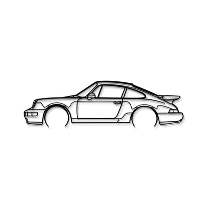 911 Turbo Model 964 Detailed Metal Car Wall Art - MT0873 - MT0873B49L-MT0873B69L-MT0873B80L-MT0873B99L-MT0873B120L-  DRIVEN - 8