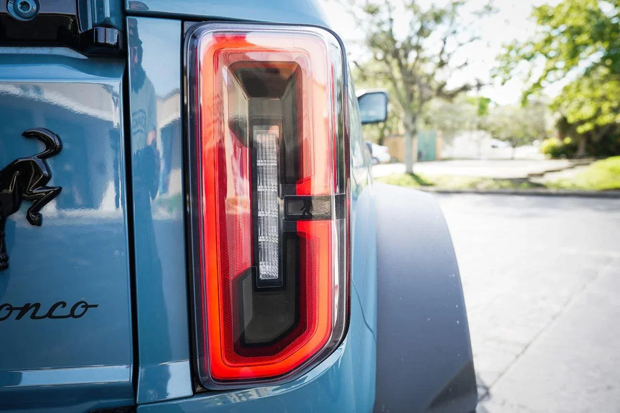 Printed Series 1L Tail Light Overlays - 2021+ Bronco (w/ LED Taillights) - 21BRNCLEDPTTL-DSCL-21BRNCLEDPTTL-LSCL-  DRIVEN - 1
