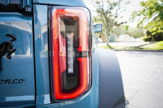 Printed Series 1L Tail Light Overlays - 2021+ Bronco (w/ LED Taillights) - 21BRNCLEDPTTL-DSCL-21BRNCLEDPTTL-LSCL-  DRIVEN - 1