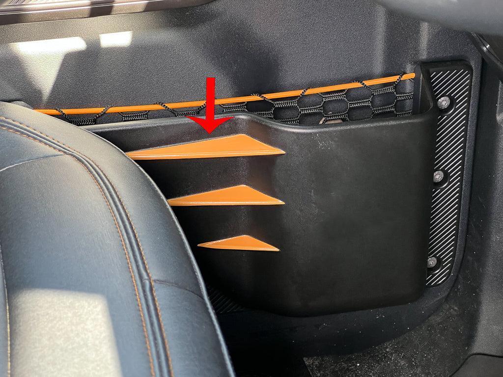 Printed Series ABS Bin Fin Overlays (Front) - 2021+ Bronco - 21BRONCOABSFBINPT-AB-21BRONCOABSFBINPT-A51-21BRONCOABSFBINPT-CG-21BRONCOABSFBINPT-CBG-21BRONCOABSFBINPT-CODE-  DRIVEN - 4