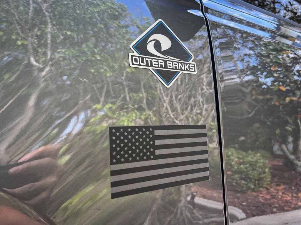 Printed Series American Flag Fender Stickers - 2021+ Bronco / Bronco Sport / Jeep / Universal - PT55AMERICA-GBC-PT55AMERICA-BOGB-PT55AMERICA-BORGB-PT55AMERICA-GB-PT55AMERICA-MBC-  DRIVEN - 1