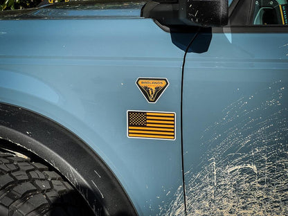 Printed Series American Flag Fender Stickers - 2021+ Bronco / Bronco Sport / Jeep / Universal - PT55AMERICA-GBC-PT55AMERICA-BOGB-PT55AMERICA-BORGB-PT55AMERICA-GB-PT55AMERICA-MBC-  DRIVEN - 5