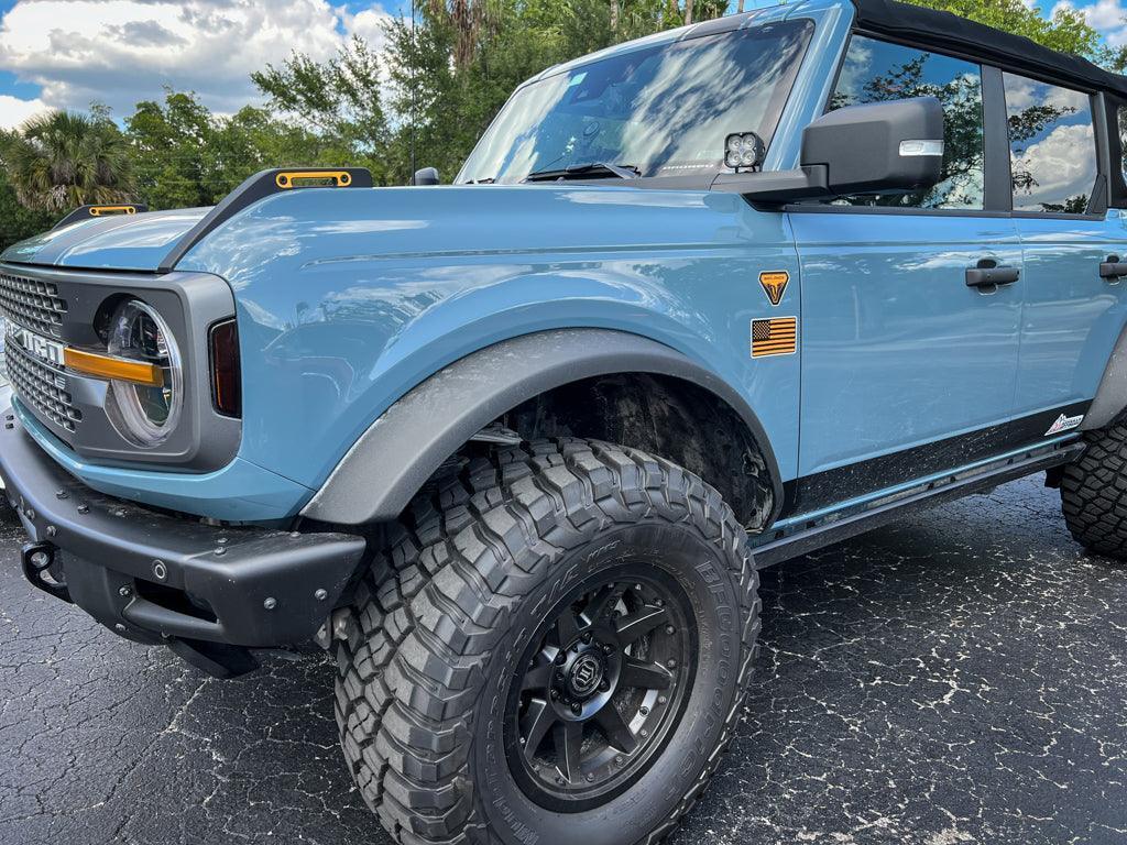 Printed Series American Flag Fender Stickers - 2021+ Bronco / Bronco Sport / Jeep / Universal - PT55AMERICA-GBC-PT55AMERICA-BOGB-PT55AMERICA-BORGB-PT55AMERICA-GB-PT55AMERICA-MBC-  DRIVEN - 6
