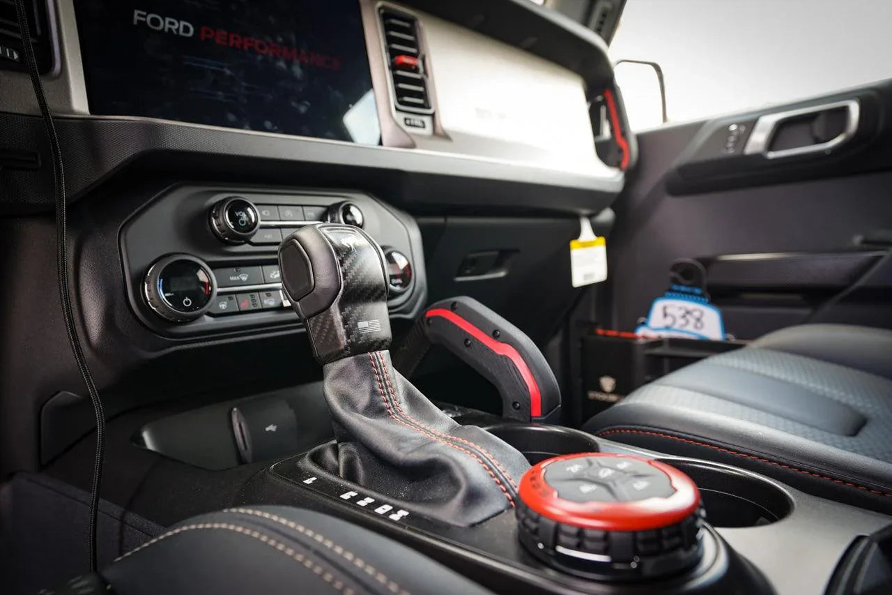 Printed Series Center Grab Handle Stripe Overlay - 2021+ Bronco Raptor (Carbon Fiber) - 21BRORCFCGH-COM-21BRORCFCGH-COG-21BRORCFCGH-A51-21BRORCFCGH-CG-21BRORCFCGH-CO-  DRIVEN - 1