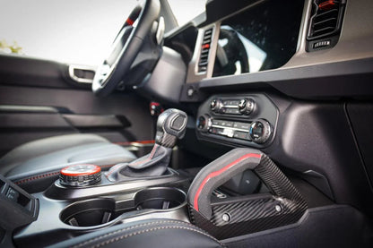 Printed Series Center Grab Handle Stripe Overlay - 2021+ Bronco Raptor (Carbon Fiber) - 21BRORCFCGH-COM-21BRORCFCGH-COG-21BRORCFCGH-A51-21BRORCFCGH-CG-21BRORCFCGH-CO-  DRIVEN - 2