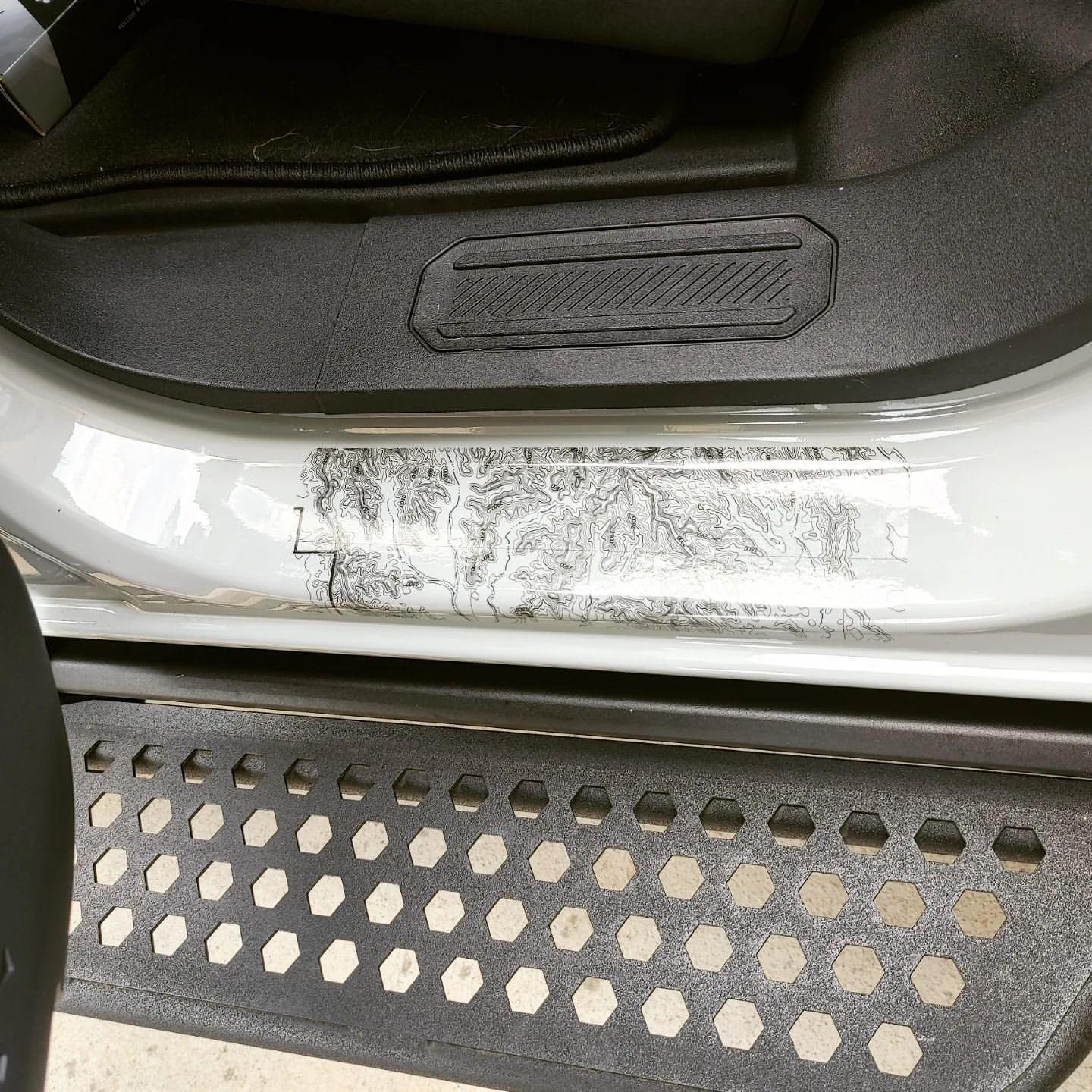 Printed Series Door Sill Protectors - 2021+ Bronco 2/4 Door - 21BRONCOPSDS-2BOT-21BRONCOPSDS-4BOT-21BRONCOPSDS-2BTC-21BRONCOPSDS-4BTC-21BRONCOPSDS-2OBX-  DRIVEN - 10