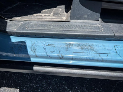 Printed Series Door Sill Protectors - 2021+ Bronco 2/4 Door - 21BRONCOPSDS-2BOT-21BRONCOPSDS-4BOT-21BRONCOPSDS-2BTC-21BRONCOPSDS-4BTC-21BRONCOPSDS-2OBX-  DRIVEN - 8