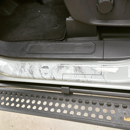 Printed Series Door Sill Protectors - 2021+ Bronco 2/4 Door - 21BRONCOPSDS-2BOT-21BRONCOPSDS-4BOT-21BRONCOPSDS-2BTC-21BRONCOPSDS-4BTC-21BRONCOPSDS-2OBX-  DRIVEN - 9