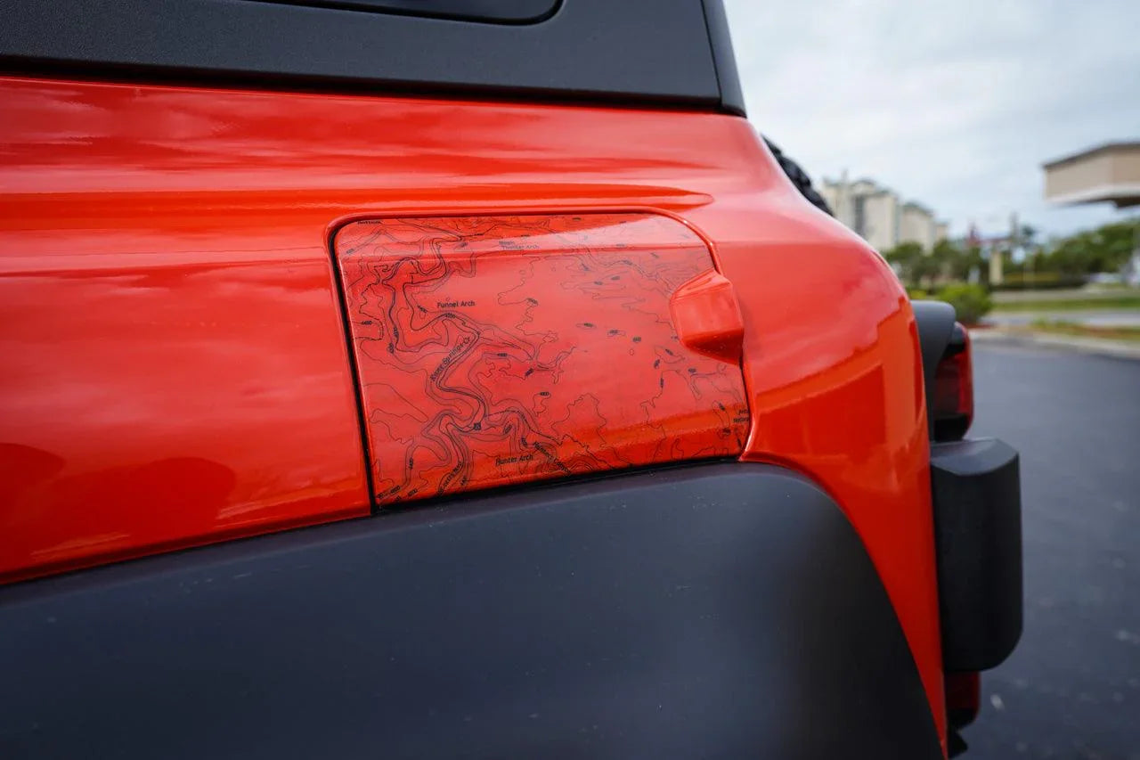Printed Series Fuel Door Overlay - 2021+ Bronco Raptor - 21BRONCORAPFUEL-MT-  DRIVEN - 1