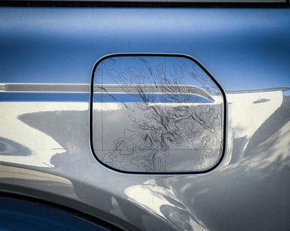 Printed Series Fuel Door Overlay - 2021+ Bronco - 21BRONCOPRFUEL-GEN-21BRONCOPRFUEL-BT-21BRONCOPRFUEL-MT-21BRONCOPRFUEL-BBT-21BRONCOPRFUEL-PRM-  DRIVEN - 1