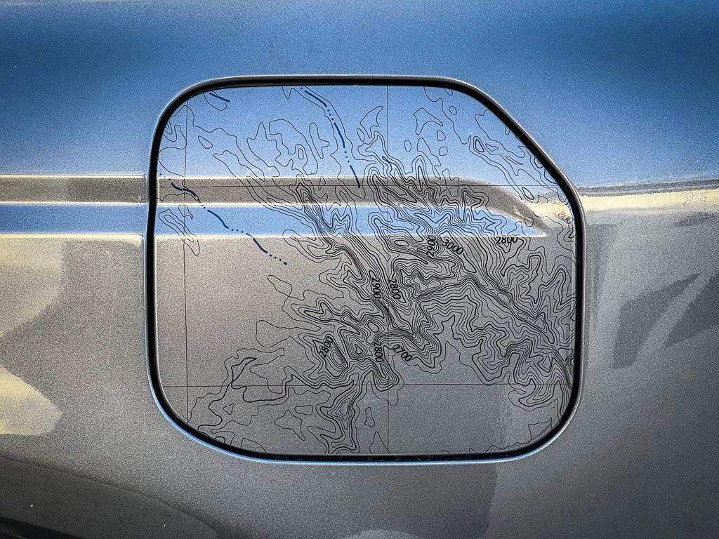 Printed Series Fuel Door Overlay - 2021+ Bronco - 21BRONCOPRFUEL-GEN-21BRONCOPRFUEL-BT-21BRONCOPRFUEL-MT-21BRONCOPRFUEL-BBT-21BRONCOPRFUEL-PRM-  DRIVEN - 7