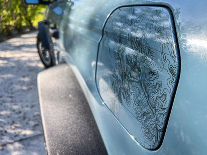 Printed Series Fuel Door Overlay - 2021+ Bronco - 21BRONCOPRFUEL-GEN-21BRONCOPRFUEL-BT-21BRONCOPRFUEL-MT-21BRONCOPRFUEL-BBT-21BRONCOPRFUEL-PRM-  DRIVEN - 9