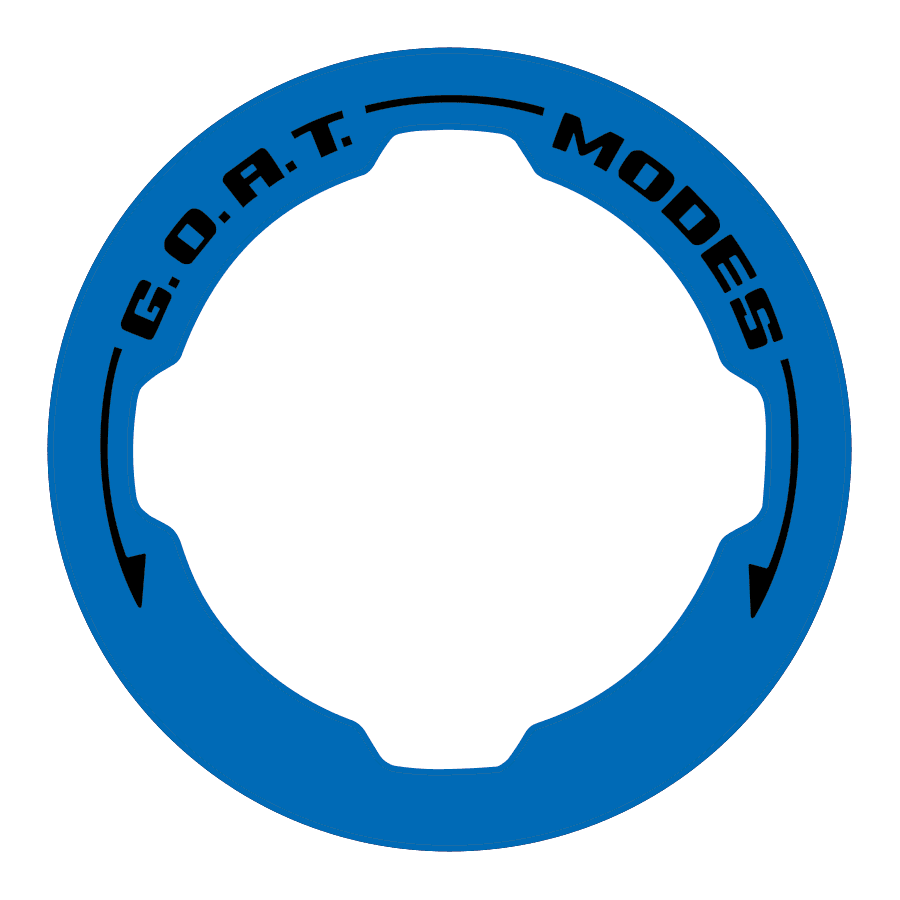 Printed Series GOAT Mode Dial Ring Overlay V2 - 2021+ Bronco - 21FBGOAT-375C-21FBGOAT-BBO-21FBGOAT-GHBM-21FBGOAT-AMB-21FBGOAT-A51-  DRIVEN - 21