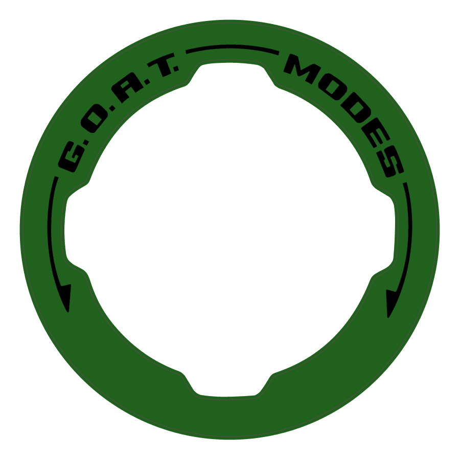 Printed Series GOAT Mode Dial Ring Overlay V2 - 2021+ Bronco - 21FBGOAT-375C-21FBGOAT-BBO-21FBGOAT-GHBM-21FBGOAT-AMB-21FBGOAT-A51-  DRIVEN - 11