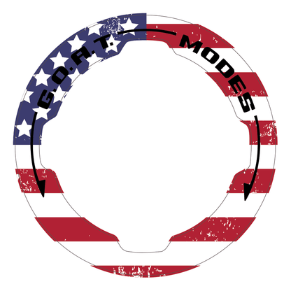 Printed Series GOAT Mode Dial Ring Overlay V2 - 2021+ Bronco - 21FBGOAT-375C-21FBGOAT-BBO-21FBGOAT-GHBM-21FBGOAT-AMB-21FBGOAT-A51-  DRIVEN - 12