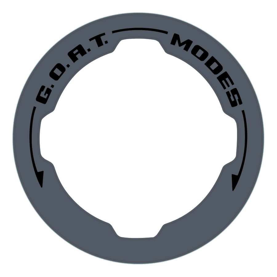 Printed Series GOAT Mode Dial Ring Overlay V2 - 2021+ Bronco - 21FBGOAT-375C-21FBGOAT-BBO-21FBGOAT-GHBM-21FBGOAT-AMB-21FBGOAT-A51-  DRIVEN - 13