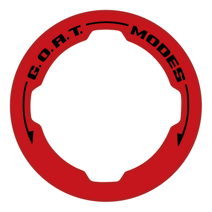 Printed Series GOAT Mode Dial Ring Overlay V2 - 2021+ Bronco - 21FBGOAT-375C-21FBGOAT-BBO-21FBGOAT-GHBM-21FBGOAT-AMB-21FBGOAT-A51-  DRIVEN - 14