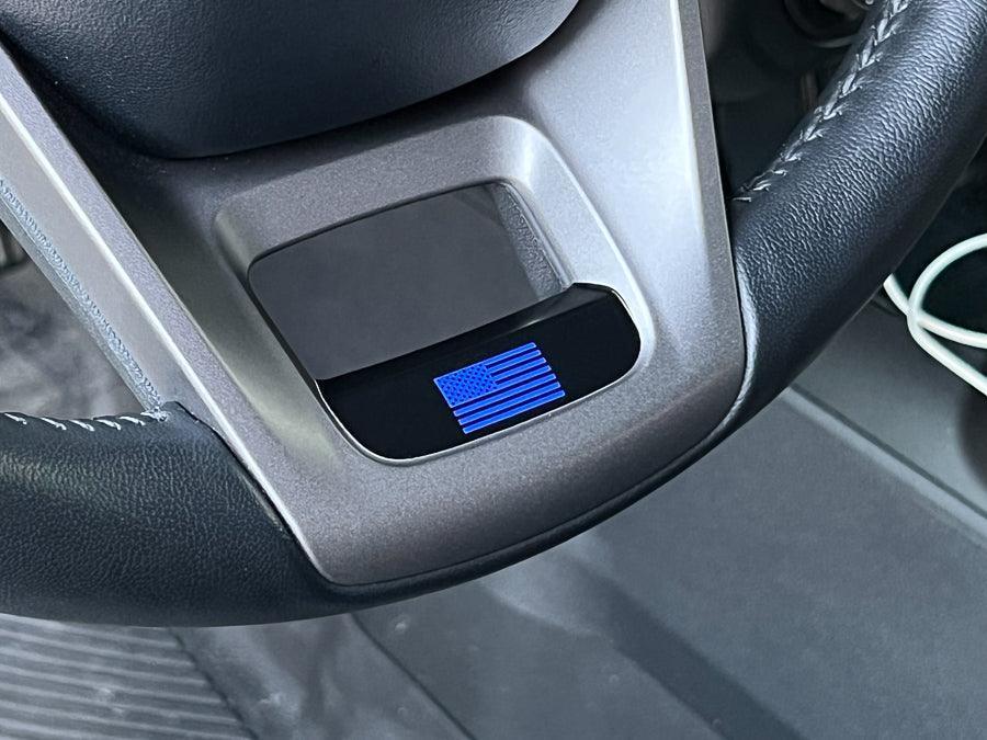 Printed Series Lower Steering Wheel Spoke Overlay - 2021+ Bronco - 21FBLSTRPS-WT-21FBLSTRPS-CAMBKFL-21FBLSTRPS-MCBKFL-21FBLSTRPS-BKBLFL-21FBLSTRPS-TBL-  DRIVEN - 6