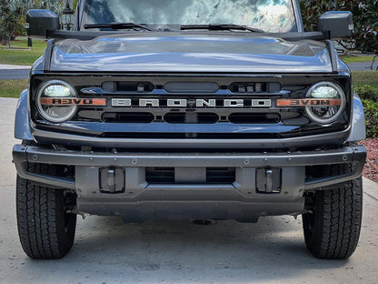 Printed Series  Signature DRL Bar Overlays - 2021+ Bronco (Signature Headlights) - 21BRNCODRLPT-ORMO-21BRNCODRLPT-DSMO-21BRNCODRLPT-LSMO-21BRNCODRLPT-ORBW-21BRNCODRLPT-DSBW-  DRIVEN - 3