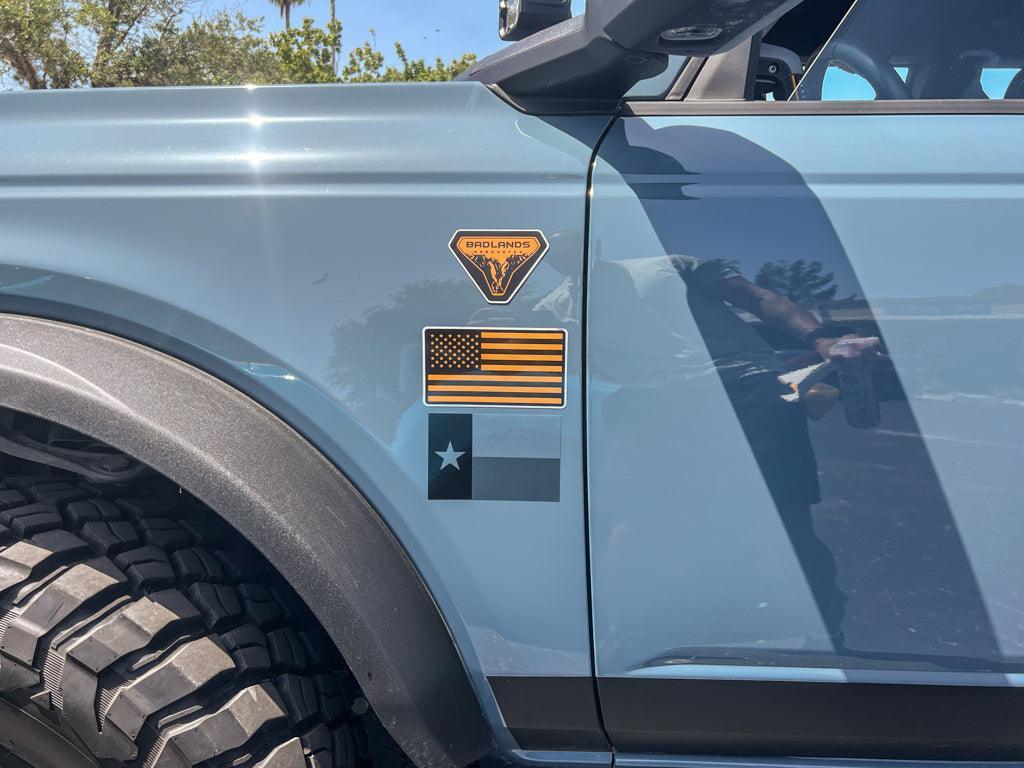 Printed Series Texas Flag Fender Stickers - 2021+ Bronco / Bronco Sport / Jeep / Universal - 63dad72f2bfe3-63dad73028848-63dad7311c399-63dad7321a827-  DRIVEN - 1