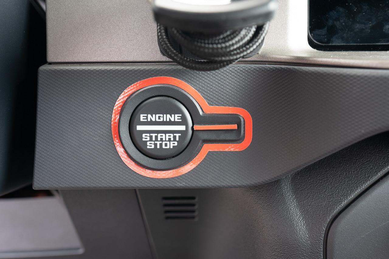 Push to Start Outline Overlay (Printed Series Vinyl) - 2021+ Bronco - 21BRONCOPTSPT-SFG-21BRONCOPTSPT-BO-21BRONCOPTSPT-GHBM-21BRONCOPTSPT-AB-21BRONCOPTSPT-A51-  DRIVEN - 1