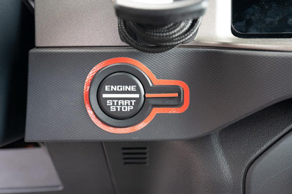 Push to Start Outline Overlay (Printed Series Vinyl) - 2021+ Bronco - 21BRONCOPTSPT-SFG-21BRONCOPTSPT-BO-21BRONCOPTSPT-GHBM-21BRONCOPTSPT-AB-21BRONCOPTSPT-A51-  DRIVEN - 1