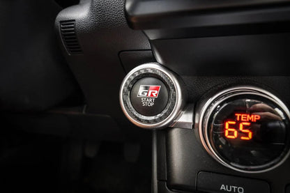 Push to Start Trim 3D Carbon Overlay - 2022+ BRZ / GR86 - 22BRZPTS-3DB-  DRIVEN - 1
