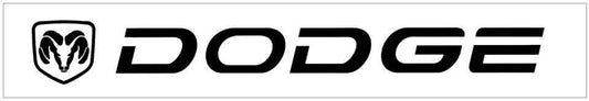 Dodge with Ram Head Windshield Decal - 5" x 40" - QG-CWD-610-SL-1-QG-CWD-610-SL-2-  DRIVEN - 1