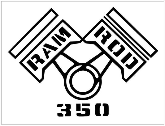 1968 Oldsmobile Cutlass Ram Rod 350 Fender Decal Set - QH-GO-68-149-BK-1-QH-GO-68-149-BK-2-  DRIVEN - 1