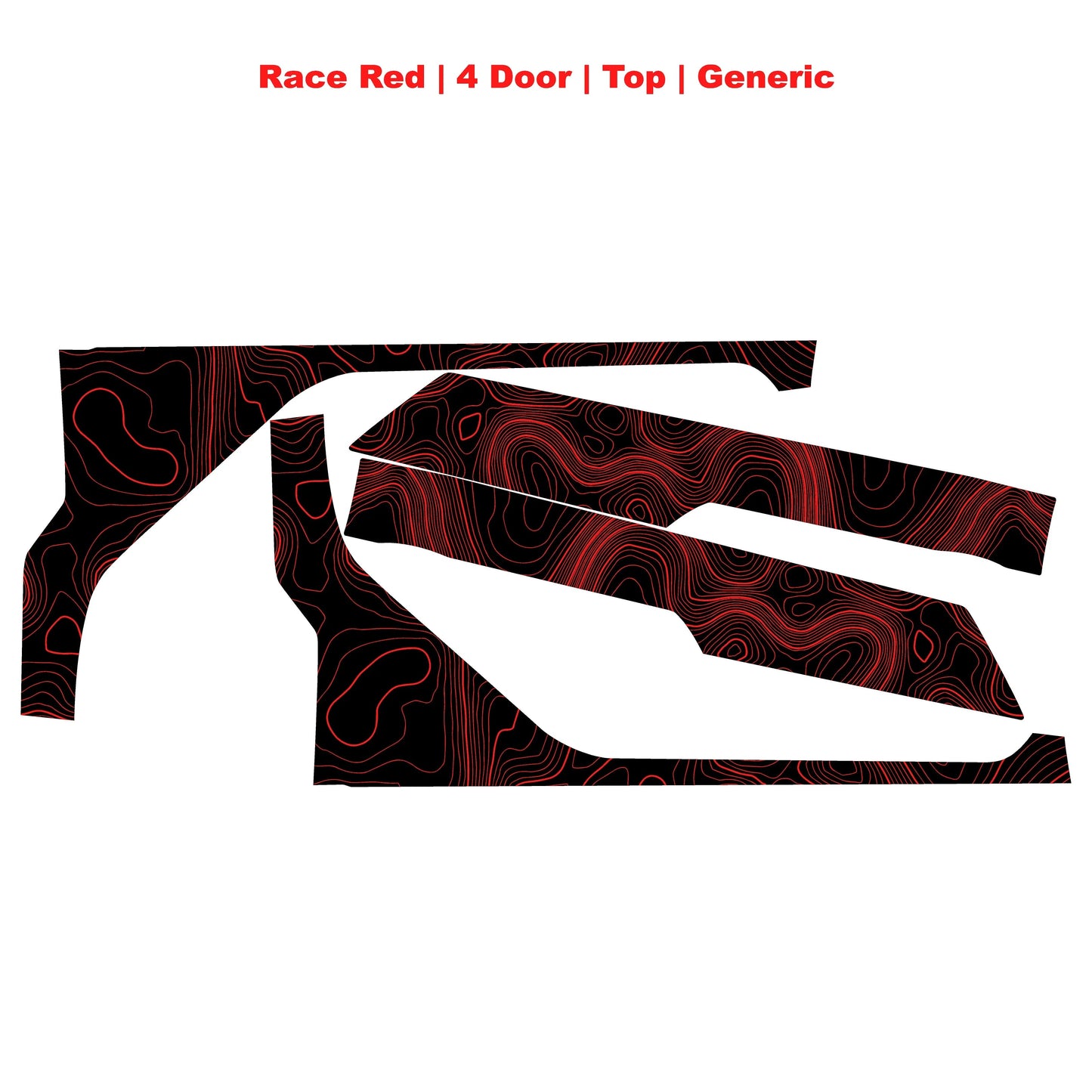 Topographic Upper Door Overlay Kit (Printed Series) - 2021+ Bronco 4 Door - 21BRNINTDRFU-TPAMBL-21BRNINTDRFU-TPA51L-21BRNINTDRFU-TPAZL-21BRNINTDRFU-TPCGL-21BRNINTDRFU-TPCBNL-  DRIVEN - 19