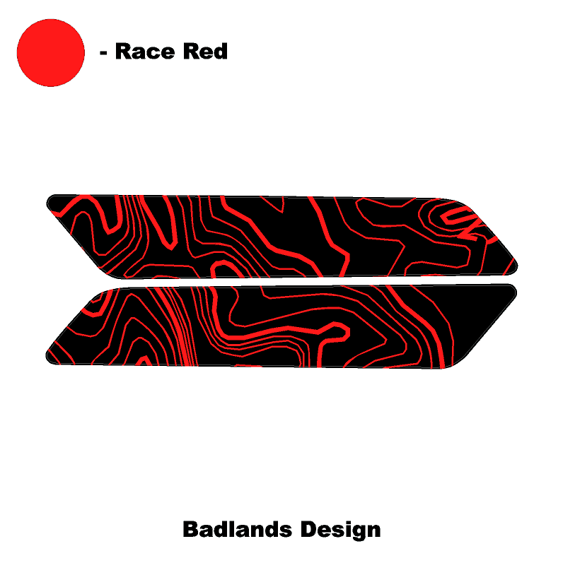 Topo Interior Front Door Grab Handle Overlay Kit (Printed + Laser Series) - 2021+ Bronco