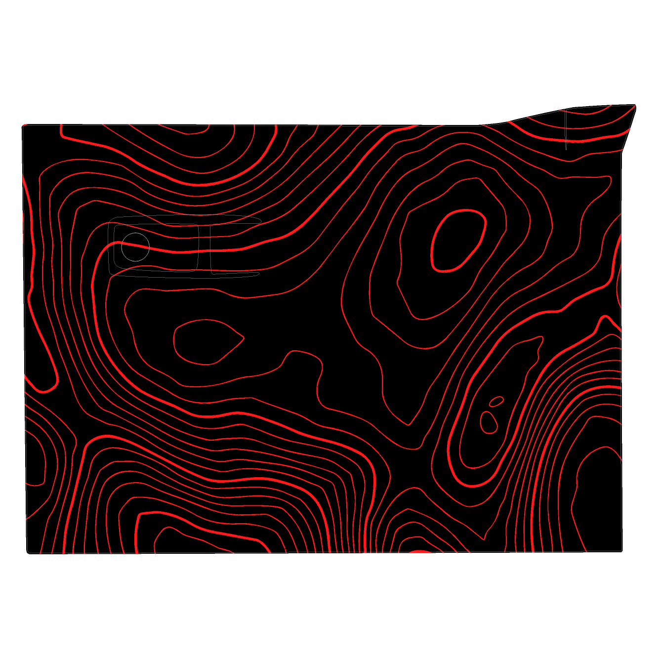 Topo Glovebox Overlay Kit (Printed Series) - 2021+ Bronco - 21BRNGLOVE-TPAMBL-21BRNGLOVE-TPA51L-21BRNGLOVE-TPAZL-21BRNGLOVE-TPCGL-21BRNGLOVE-TPCBNL-  DRIVEN - 21