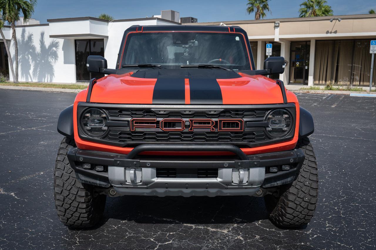 Racing Hood Stripes V1 - 2022+ Bronco Raptor - 22BRRAPHDSTR1-MB-22BRRAPHDSTR1-MBX2-22BRRAPHDSTR1-GB-22BRRAPHDSTR1-GBX2-22BRRAPHDSTR1-WH-  DRIVEN - 3