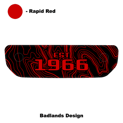 1966 Topographic Shifter Plate (Printed Series + Acrylic) - 2021+ Bronco